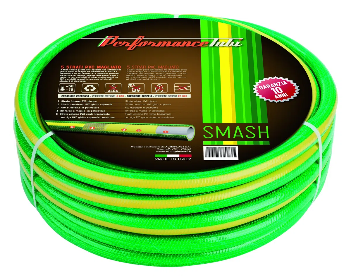 00600150150 Tubo Innaffio Smash, 5/8", 15 m