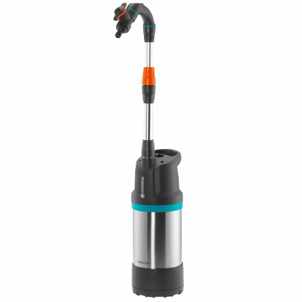 Gardena Pompa per Cisterna Inox Automatic: Potenza 550 W, Prevalenza 23 m, Portata 4700 l/h, Tubo Telescopico con Valvola di Regolazione, Filtro Integrato (1766-20)