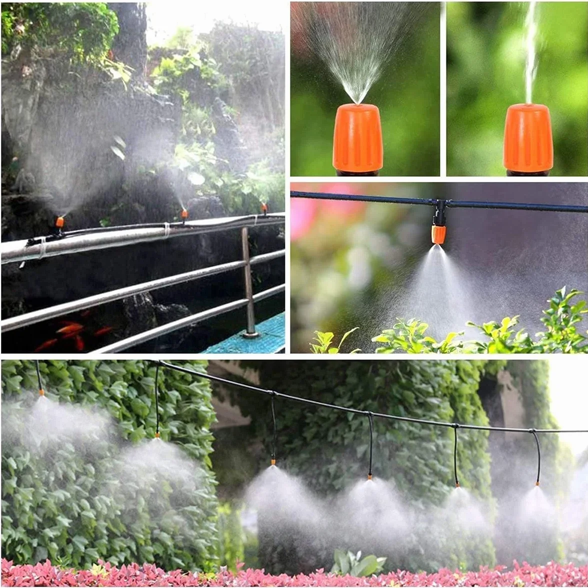 Tubo Irrigazione a Goccia 30 Metri 4/7mm Manichetta Giardino in Polietilene con Ala Gocciolante, per Orto/Serra/Prati