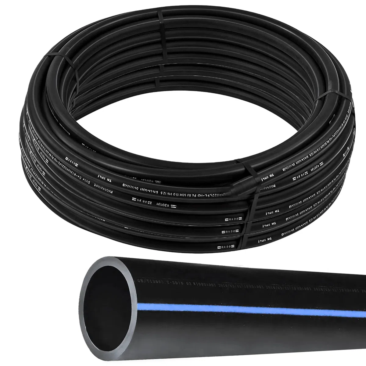 ESTO Tubo Irrigazione 16 PN 50 o 100 metri ⌀ 20 25 32, Tubo Acqua Giardino, Tubo in Polietilene Alta Densità, Irrigazione Alta Pressione, Orto, Tubo per Irrigazione (25mm Ø, 100 metri)
