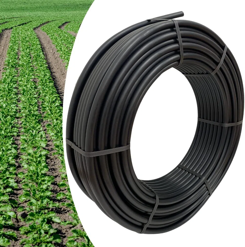 Tubo in Polietilene Ø 32 mm. PN6, Rotolo da 50 mt, Semi-Rigido a Bassa Densità PE-BD, per Irrigazione Campi, Orto e Giardino - Orto Facile