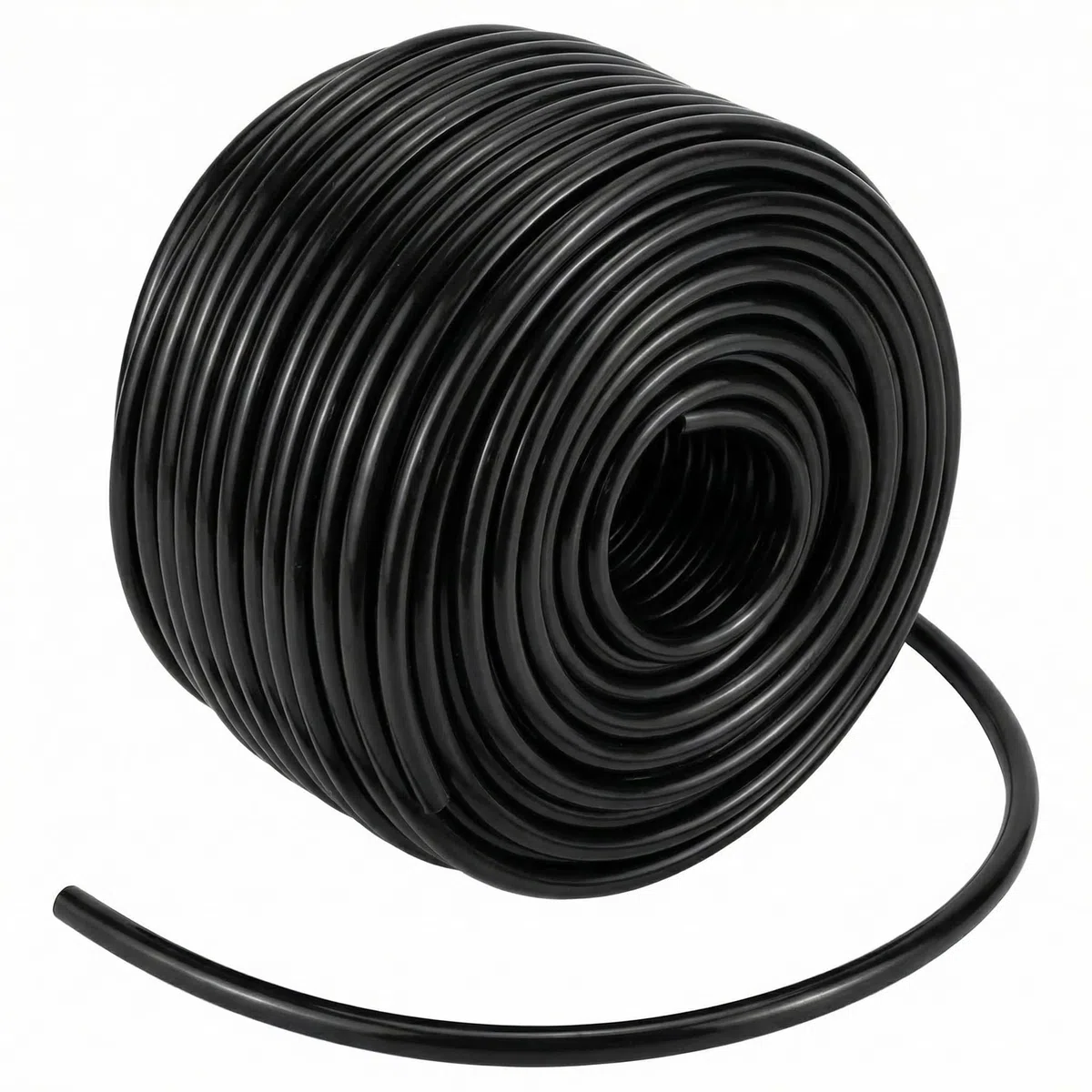 QWORK® 50 m Tubo per irrigazione da giardino, tubo flessibile per irrigazione a goccia da 4/7 mm Tubo per acqua in PVC per sistema di irrigazione da giardino agricolo