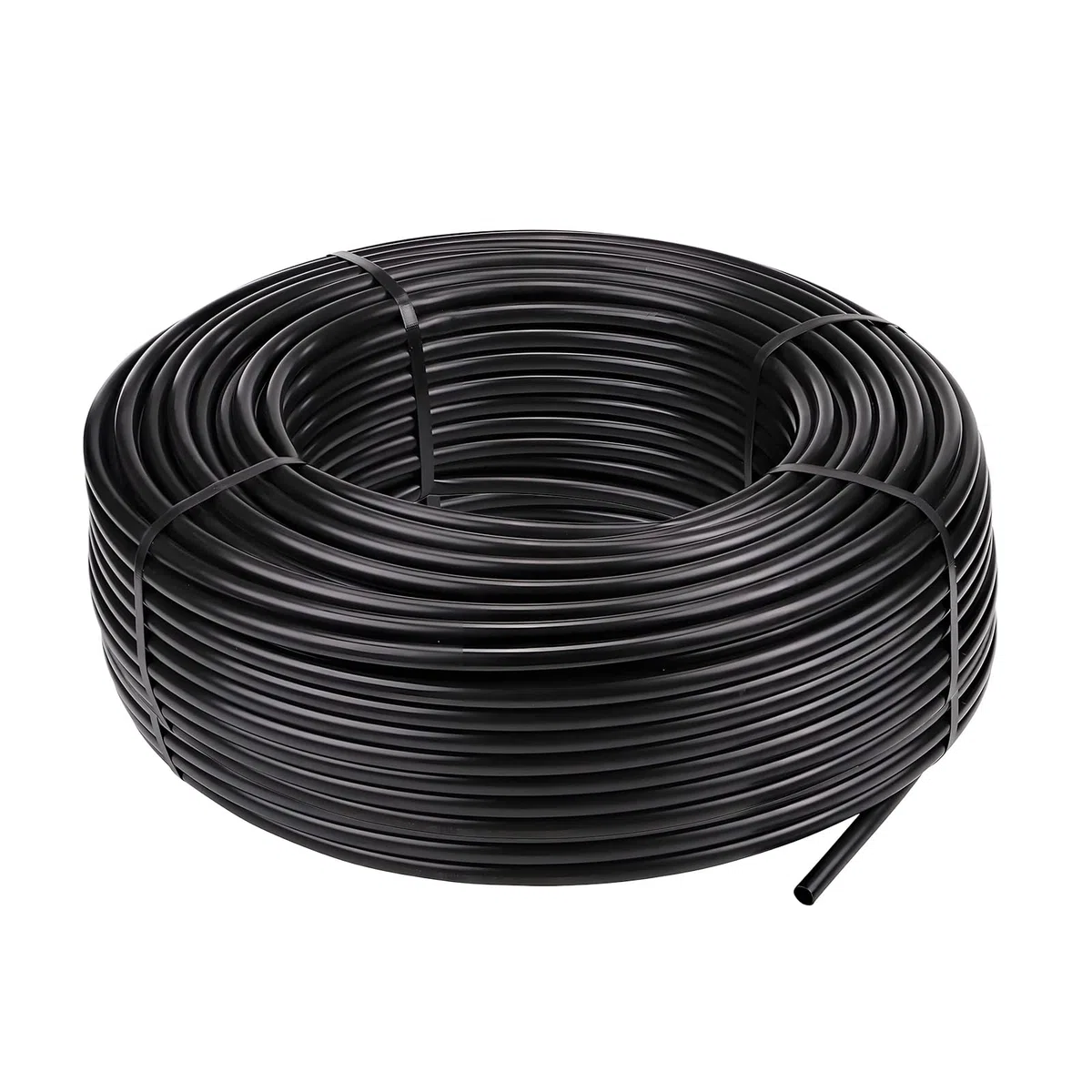 Micro tubo per irrigazione, 30 m, tubo antigoccia, diametro interno 4 mm/diametro esterno 6 mm, tubo per irrigazione nero, tubo in PVC, per sistema di irrigazione da giardino